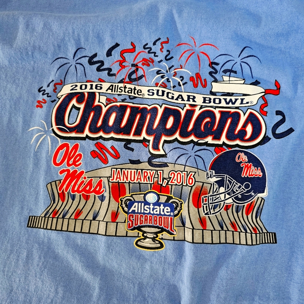 VINTAGE OLE MISS 2016 MENS TSHIRT 2XL